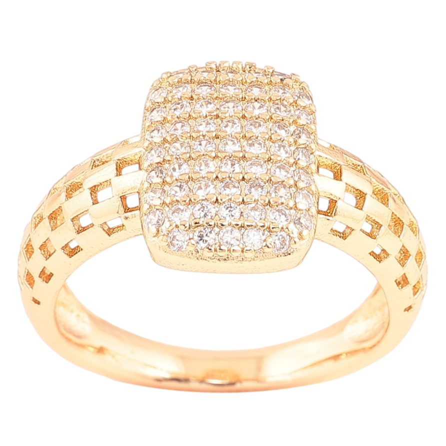 Кольцо Xuping Позолота 18K Инкрустация цирконием фото №1 Кольцо Xuping Позолота 18K Инкрустация цирконием фото №1