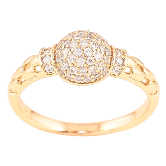 Кольцо Xuping Позолота 18K Узор с инкрустацией цирконием фото №1 Кольцо Xuping Позолота 18K Узор с инкрустацией цирконием фото №1