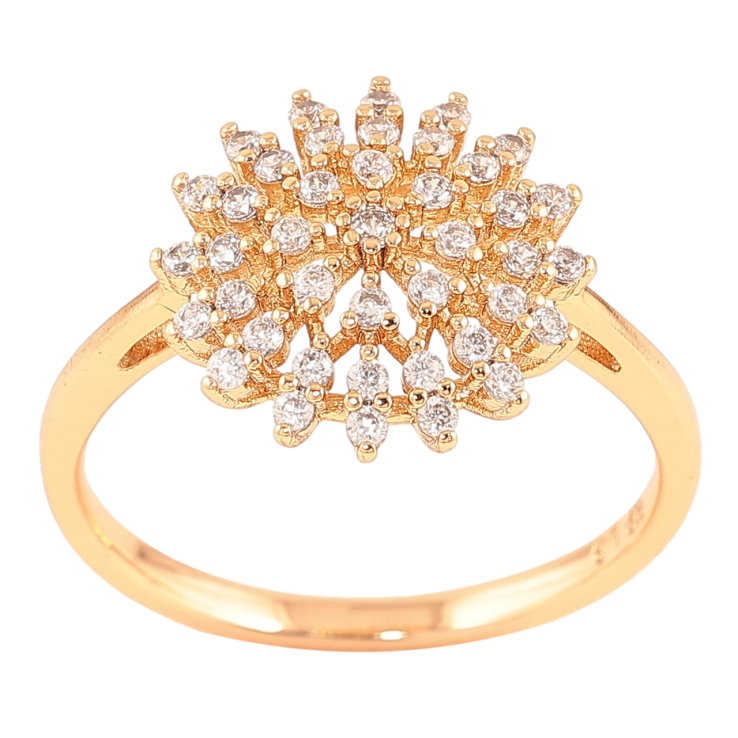 Каблучка Xuping Позолота 18K «Квітка з інкрустацією цирконієм» фото №21