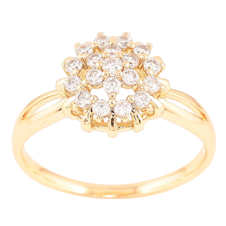 Каблучка Xuping Позолота 18K «Квітка з інкрустацією цирконієм» фото №13