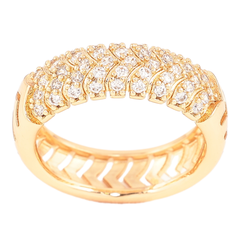 Каблучка Xuping Позолота 18K «Інкрустація цирконієм» фото №2 Каблучка Xuping Позолота 18K «Інкрустація цирконієм» фото №2