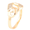 Кольцо Xuping Позолота 18K Узор с цирконием фото №2 Кольцо Xuping Позолота 18K Узор с цирконием фото №2