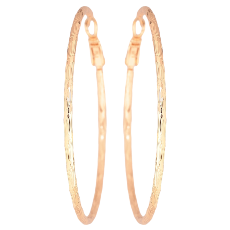 Сережки Xuping M&L Колір 18K кільця (конго) «Декоративний візерунок» ø 5.5см фото №1 Сережки Xuping M&L Колір 18K кільця (конго) «Декоративний візерунок» ø 5.5см фото №1