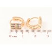 Серьги Xuping M&L Цвет 18K колечки Инкрустация разноцветным цирконием фото №2 Серьги Xuping M&L Цвет 18K колечки Инкрустация разноцветным цирконием фото №2