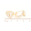 Серьги Xuping M&L Цвет 18K колечки Узор с цирконием фото №2