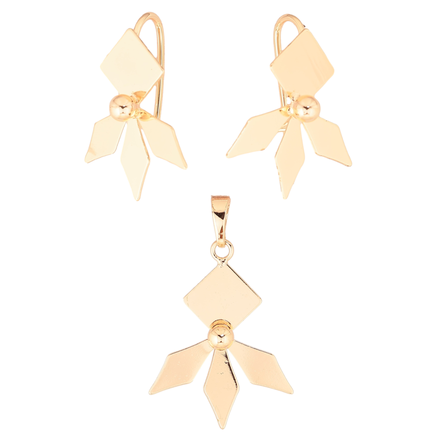 Набір Xuping M&L Колір 18K Сережки Кулон «Декоративний візерунок» фото №1