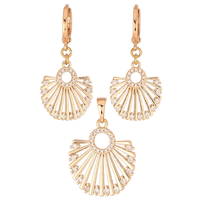 Набор Xuping M&L Цвет 18K Серьги Кулон Декоративные подвески с цирконием фото №1