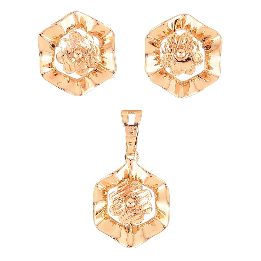 Набір Xuping M&L Колір 18K Сережки Кулон «Квіточки» фото №1