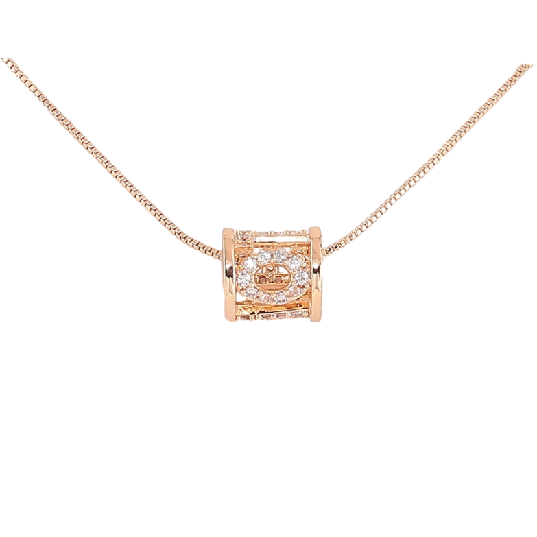 Кулон на цепочке Xuping M&L Цвет 18К Бусина-шарм с цирконием длина 40-46см х 0.5мм фото №1 Кулон на цепочке Xuping M&L Цвет 18К Бусина-шарм с цирконием длина 40-46см х 0.5мм фото №1