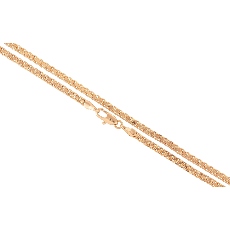 Цепочка Xuping Позолота 18K Плетение Итальянский Бисмарк длинна 43см х 3мм фото №6