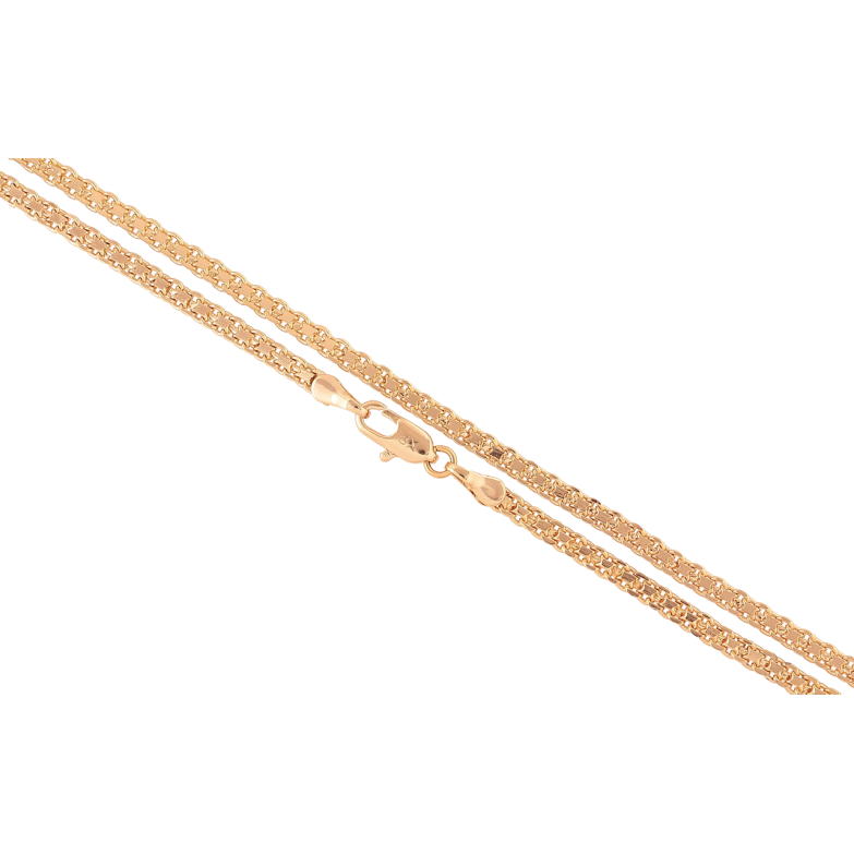 Ланцюжок Xuping Позолота 18K «Плетіння Італійський Бісмарк» довжина 43см х 3мм фото №1