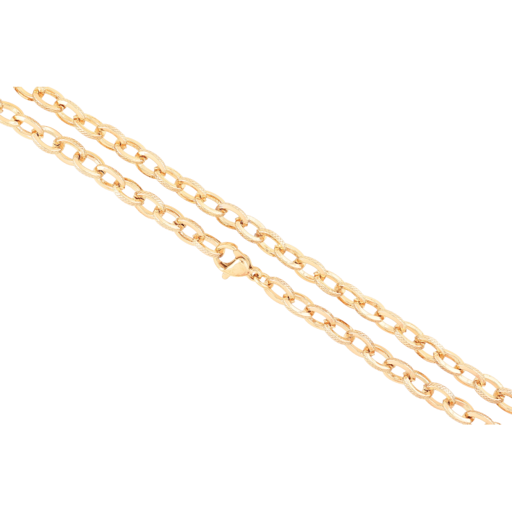 Цепочка Xuping Позолота 18K Плетение Якорное длинна 44см х 5мм фото №14