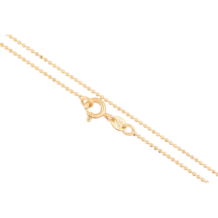 Цепочка Xuping Позолота 18K Плетение Перлина длинна 44см х 0.8мм фото №5