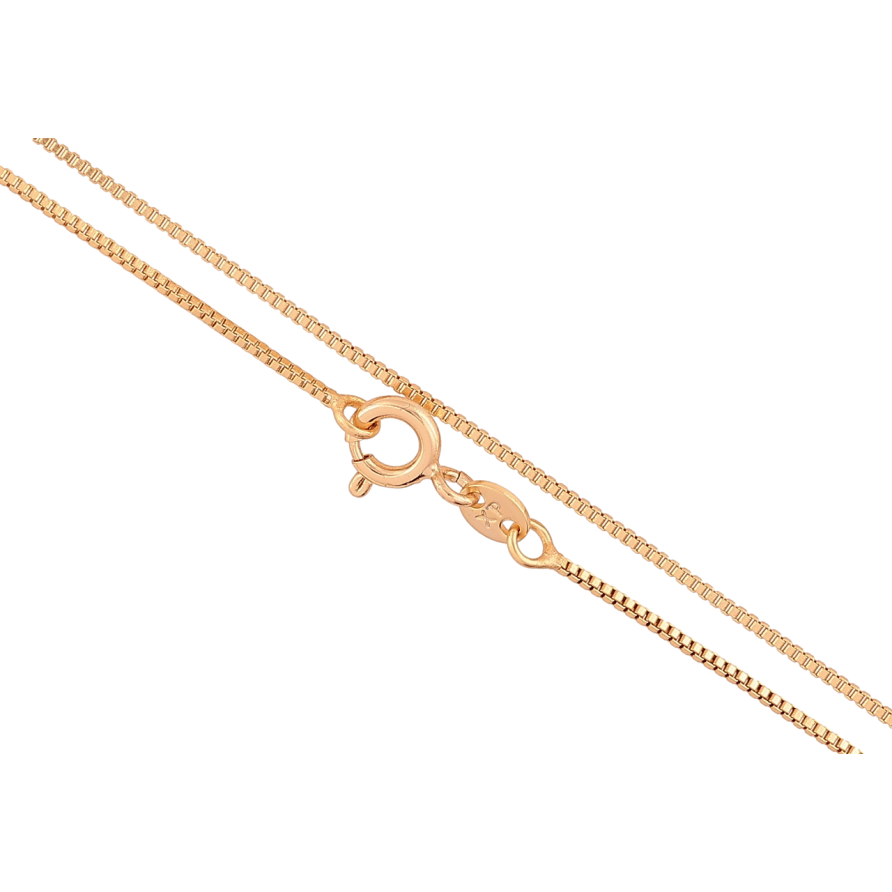 Цепочка Xuping Позолота 18K Плетение Венецианское длинна 45см х 1мм фото №1