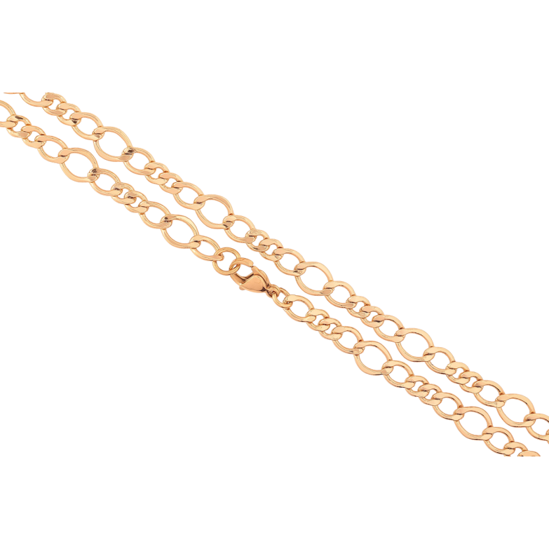 Цепочка Xuping Позолота 18K Плетение Фигаро длинна 45см х 4-7мм фото №1