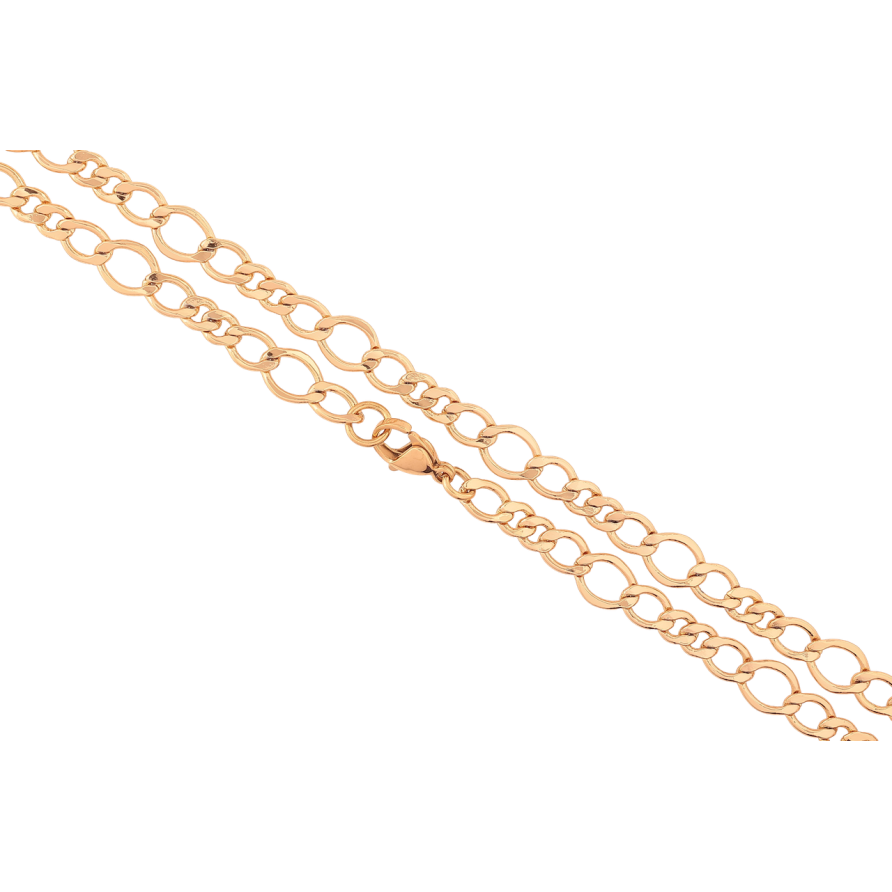 Цепочка Xuping Позолота 18K Плетение Фигаро длинна 45см х 4-7мм фото №1