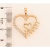 Кулон Xuping Позолота 18K Сердечко с надписью Мама для цепочки до 6мм фото №2 Кулон Xuping Позолота 18K Сердечко с надписью Мама для цепочки до 6мм фото №2