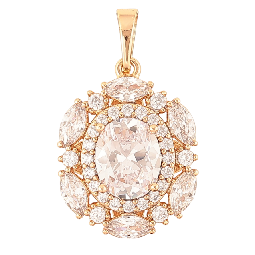 Кулон Xuping Позолота 18K «Інкрустація цирконієм» для ланцюжка до 5мм фото №1 Кулон Xuping Позолота 18K «Інкрустація цирконієм» для ланцюжка до 5мм фото №1