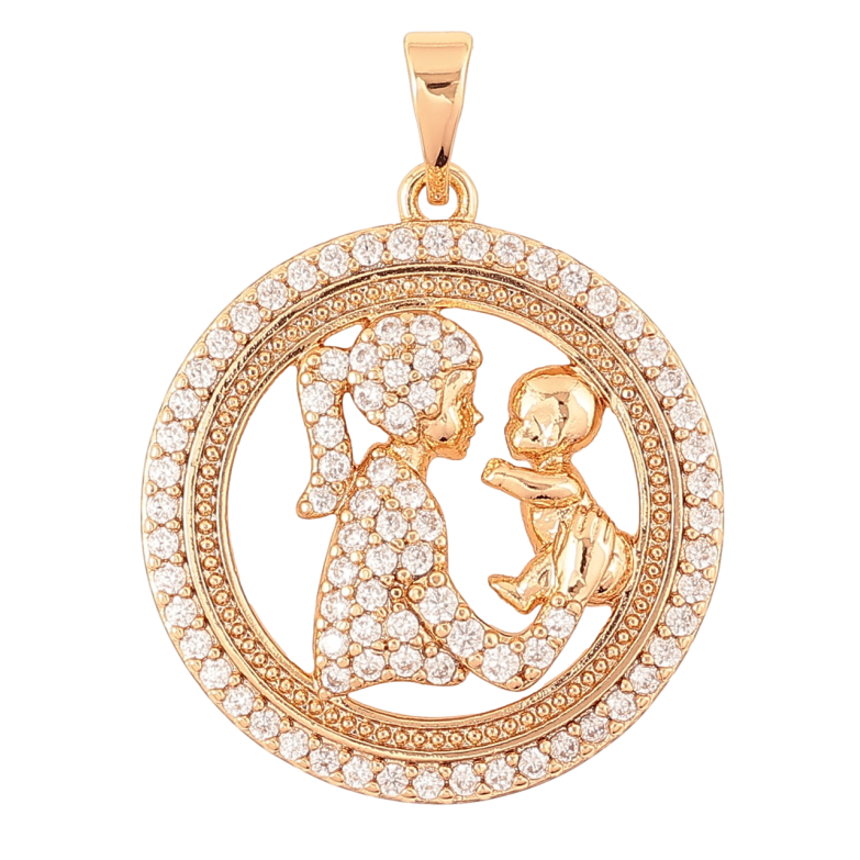 Кулон Xuping Позолота 18K «Щастя материнства» для ланцюжка до 5мм фото №2