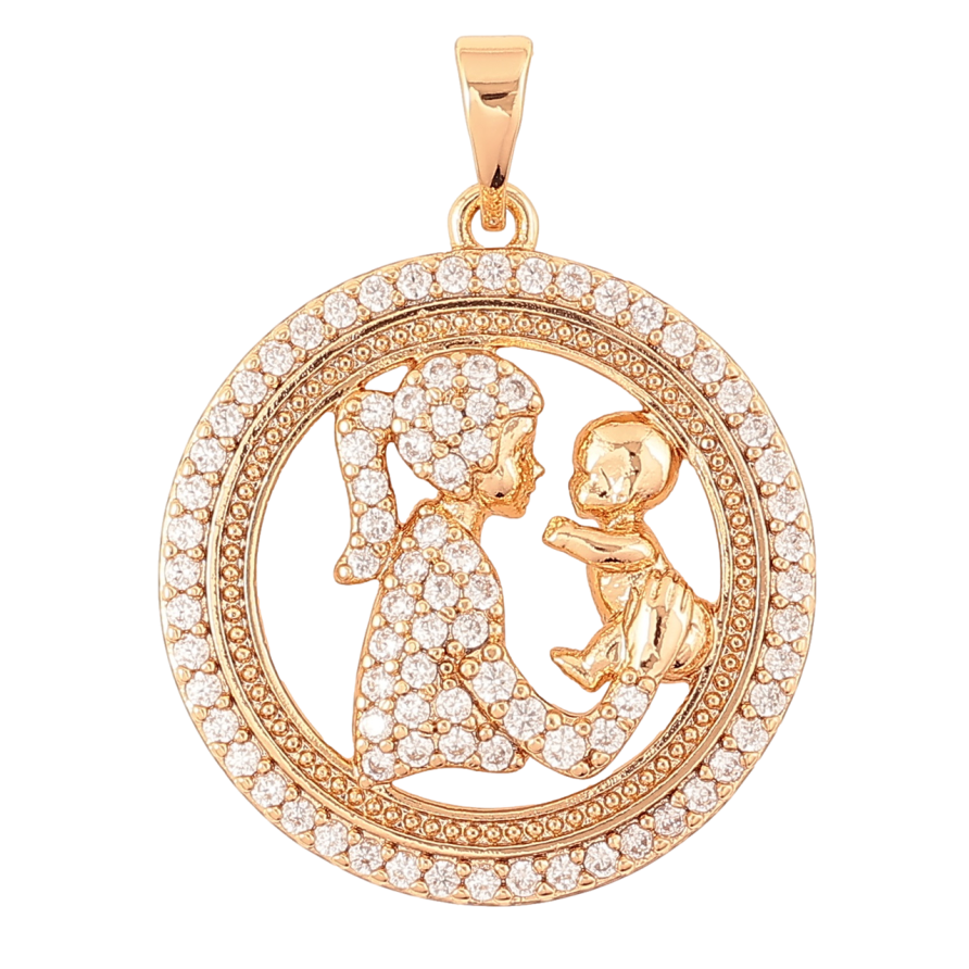 Кулон Xuping Позолота 18K «Щастя материнства» для ланцюжка до 5мм фото №1