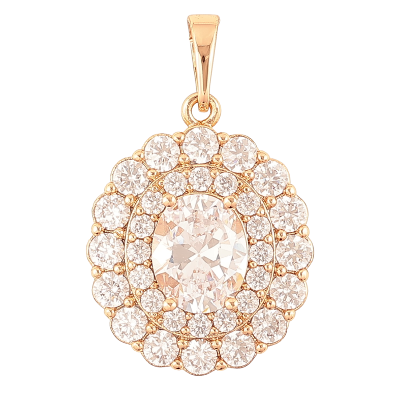 Кулон Xuping Позолота 18K «Інкрустація цирконієм» для ланцюжка до 6мм фото №1 Кулон Xuping Позолота 18K «Інкрустація цирконієм» для ланцюжка до 6мм фото №1