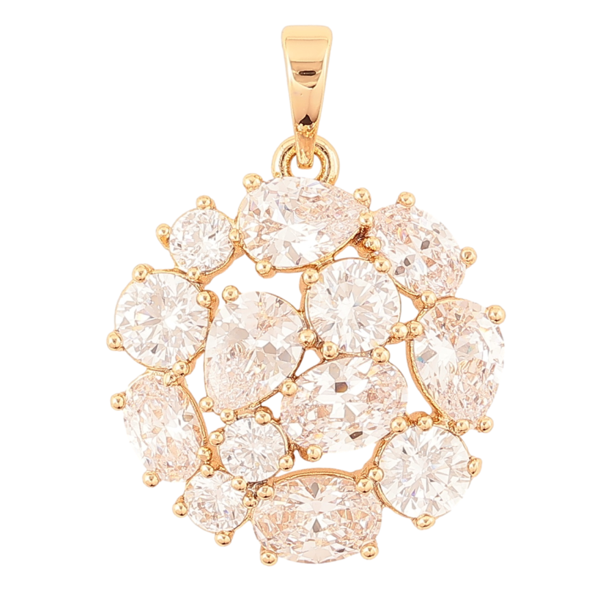 Кулон Xuping Позолота 18K «Інкрустація цирконієм» для ланцюжка до 6мм фото №1 Кулон Xuping Позолота 18K «Інкрустація цирконієм» для ланцюжка до 6мм фото №1