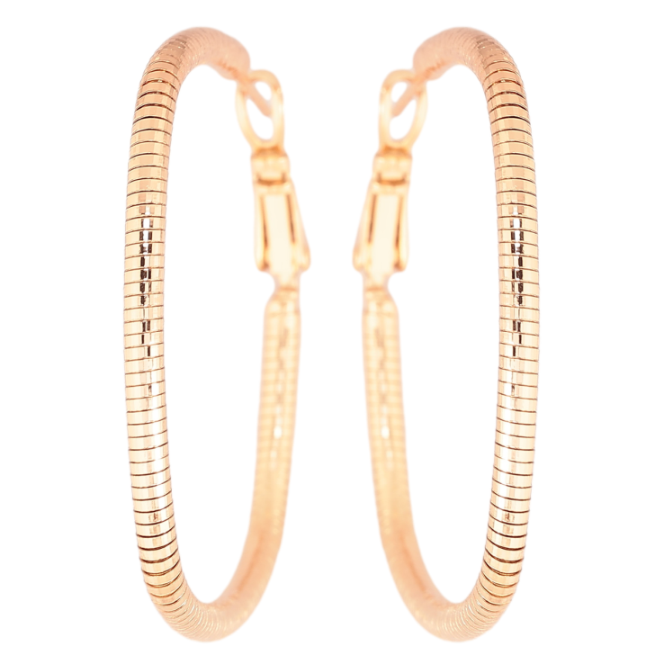 Серьги Xuping Позолота 18K кольца (конго) Декоративный узор ø 4см фото №2 Серьги Xuping Позолота 18K кольца (конго) Декоративный узор ø 4см фото №2