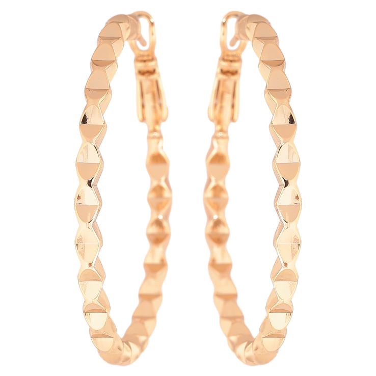 Серьги Xuping Позолота 18K кольца (конго) Декоративный узор ø 4см фото №22 Серьги Xuping Позолота 18K кольца (конго) Декоративный узор ø 4см фото №22