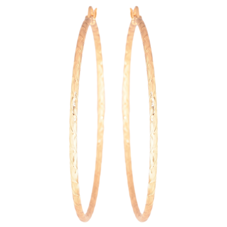 Сережки Xuping Позолота 18K кільця (конго) «Декоративний візерунок» ø 6см фото №22 Сережки Xuping Позолота 18K кільця (конго) «Декоративний візерунок» ø 6см фото №22