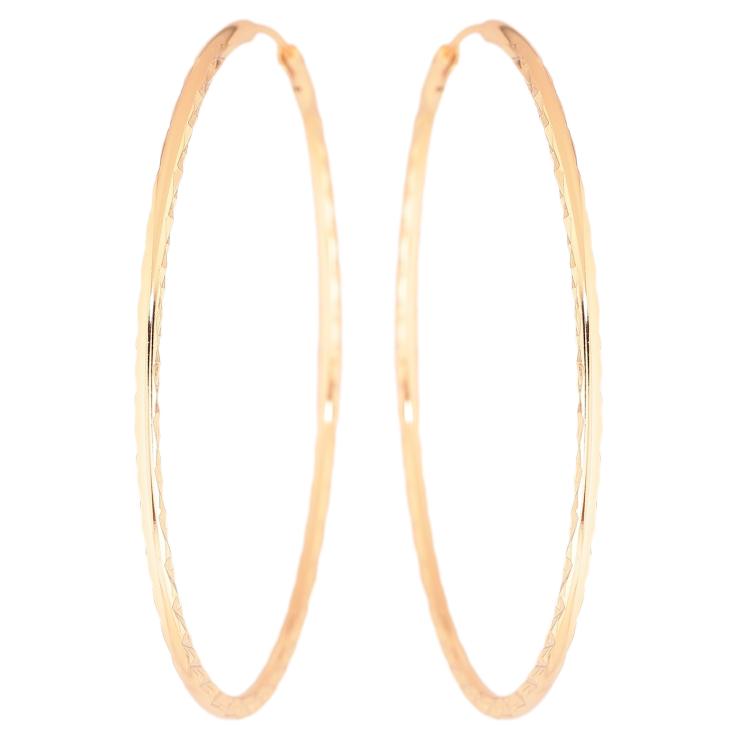 Серьги Xuping Позолота 18K кольца (конго) Декоративный узор ø 5.8см фото №7 Серьги Xuping Позолота 18K кольца (конго) Декоративный узор ø 5.8см фото №7