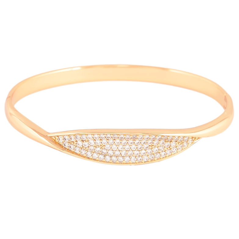 Браслет Xuping Позолота 18K Инкрустация цирконием ø 6см фото №1