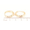 Серьги Xuping Позолота 18K колечки Декоративный узор фото №2