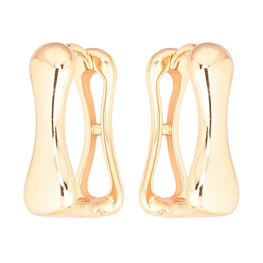 Серьги Xuping Позолота 18K колечки Фигурные фото №1