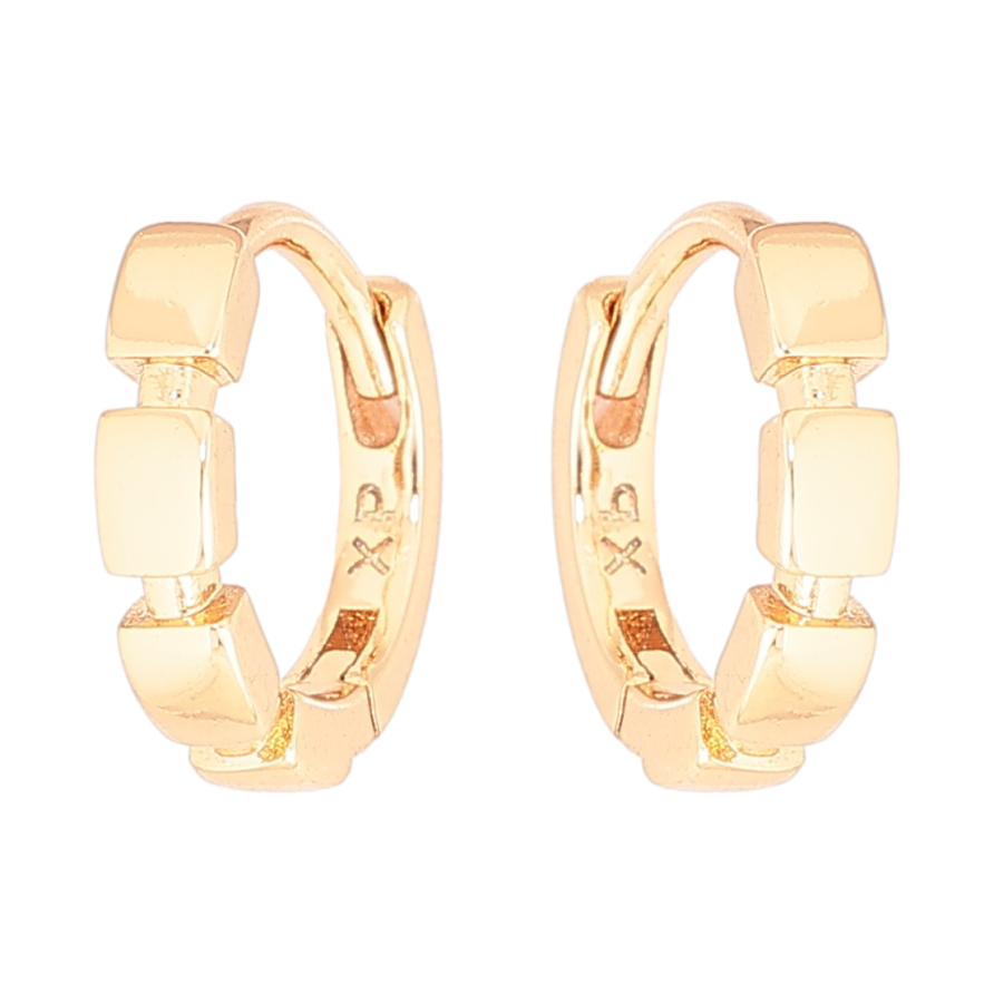 Серьги Xuping Позолота 18K колечки Декоративный узор фото №1