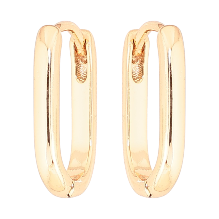 Серьги Xuping Позолота 18K колечки Овальные фото №12