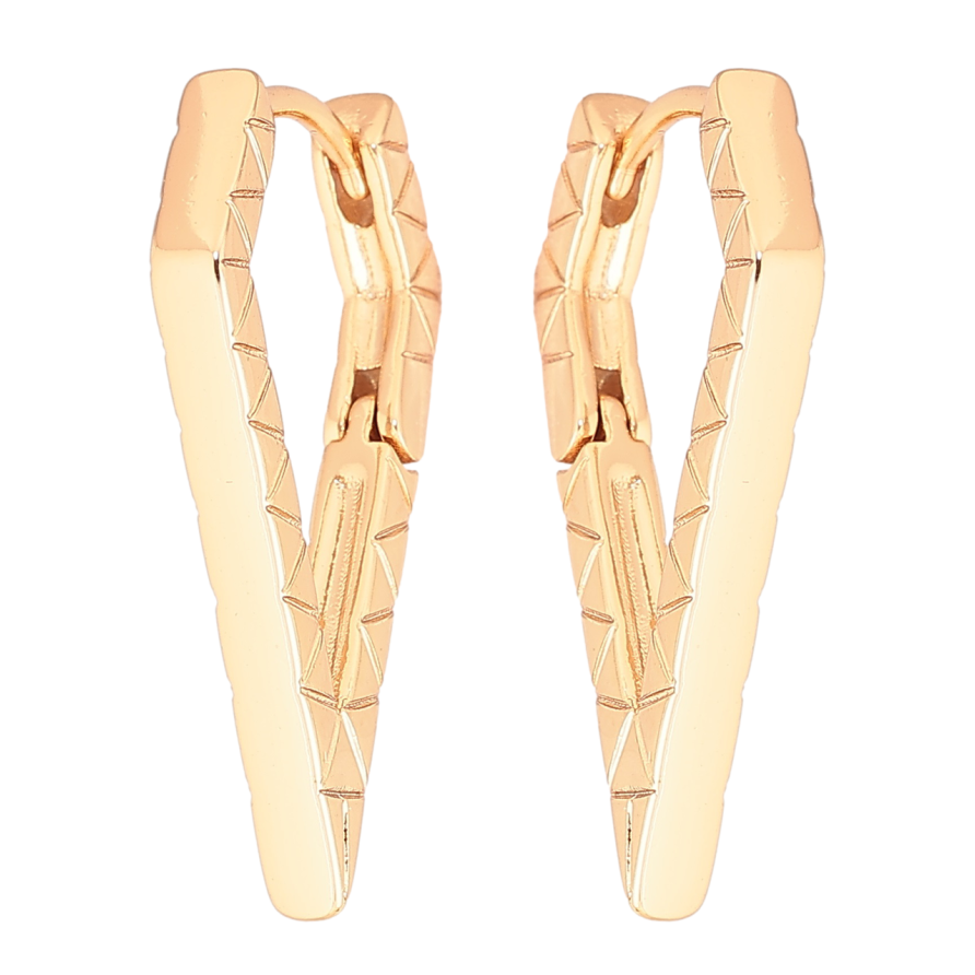 Серьги Xuping Позолота 18K колечки Декоративный узор фото №1