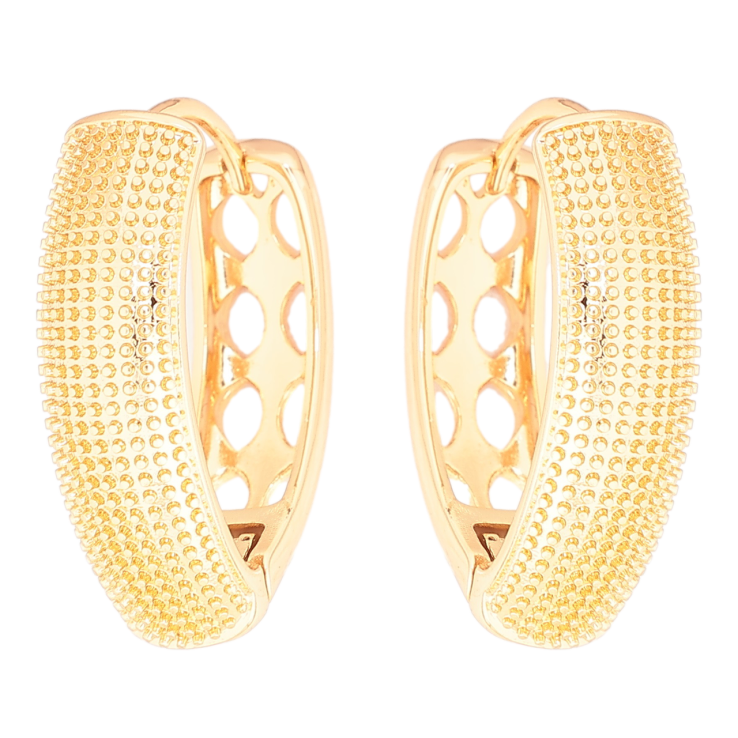 Серьги Xuping Позолота 18K колечки Декоративный узор фото №22