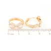 Сережки Xuping Позолота 18K колечка «Візерунок з цирконієм» фото №2