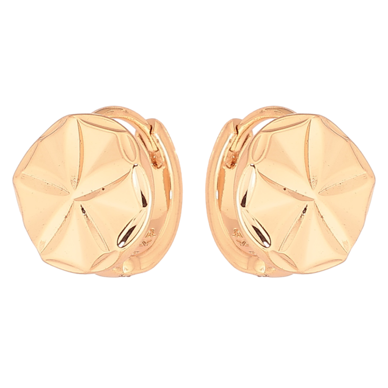 Сережки Xuping Позолота 18K колечка «Декоративний візерунок» фото №1