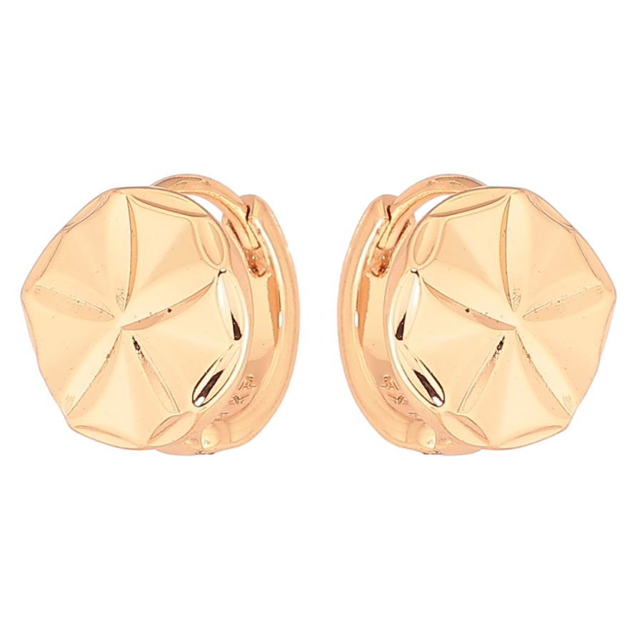 Серьги Xuping Позолота 18K колечки Декоративный узор фото №1 Серьги Xuping Позолота 18K колечки Декоративный узор фото №1