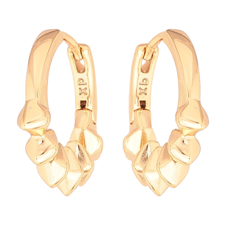 Серьги Xuping Позолота 18K колечки Декоративный узор фото №25