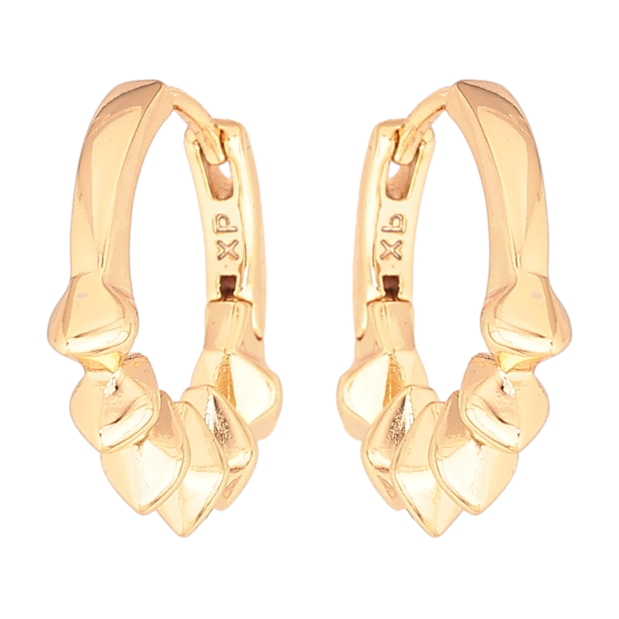 Серьги Xuping Позолота 18K колечки Декоративный узор фото №1