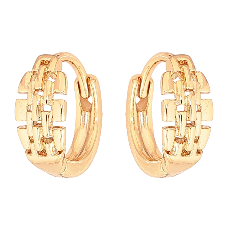 Серьги Xuping Позолота 18K колечки Декоративный узор фото №1 Серьги Xuping Позолота 18K колечки Декоративный узор фото №1