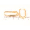 Серьги Xuping Позолота 18K колечки Овальные фото №2 Серьги Xuping Позолота 18K колечки Овальные фото №2
