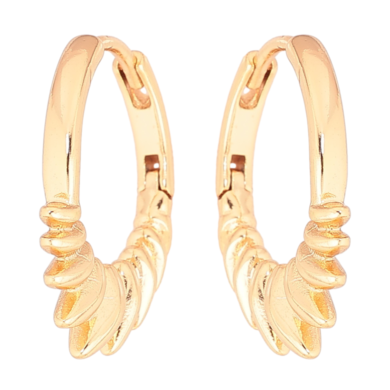 Сережки Xuping Позолота 18K колечка «Декоративний візерунок» фото №1