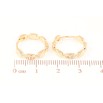 Серьги Xuping Позолота 18K колечки Декоративный узор фото №2