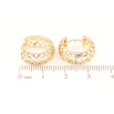 Серьги Xuping Позолота 18K колечки Резной узор фото №2 Серьги Xuping Позолота 18K колечки Резной узор фото №2