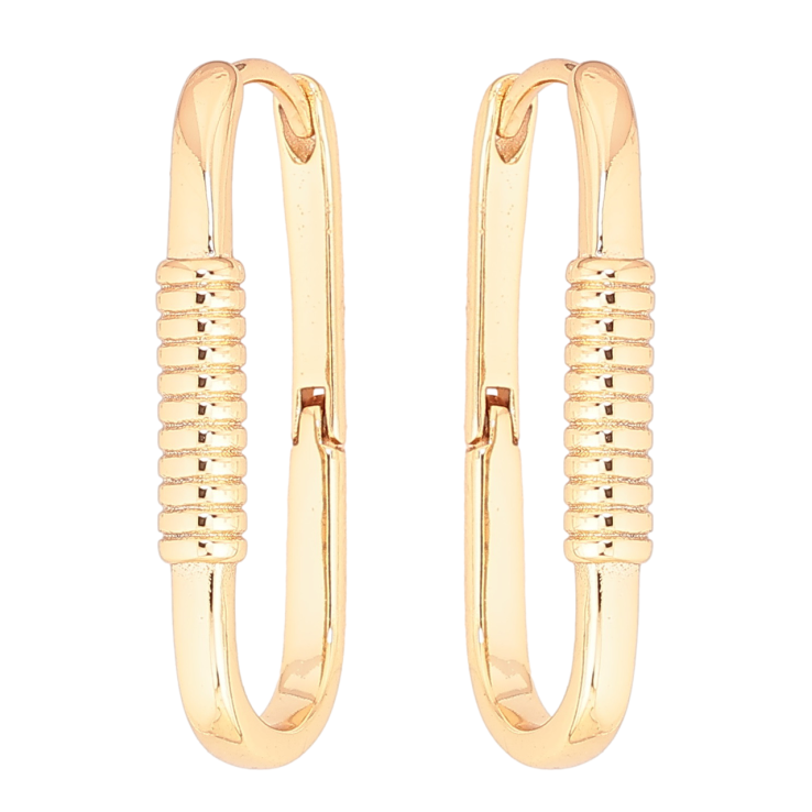 Серьги Xuping Позолота 18K колечки Декоративный узор фото №14