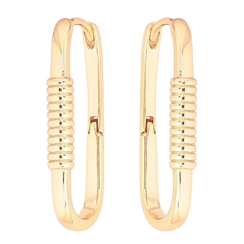 Серьги Xuping Позолота 18K колечки Декоративный узор фото №1