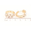 Сережки Xuping Позолота 18K колечка «Інкрустація цирконієм» фото №2